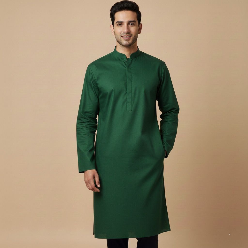 Men's Green Punjabi