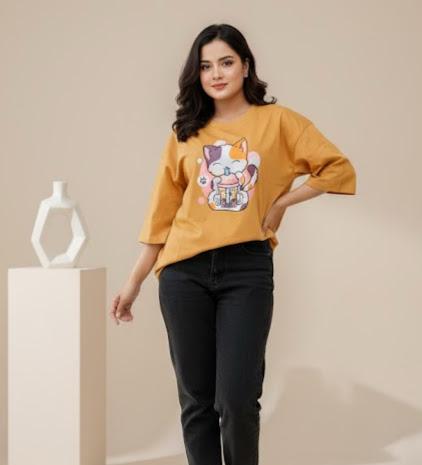 Premium Women's Oversized Graphic T-Shirt
