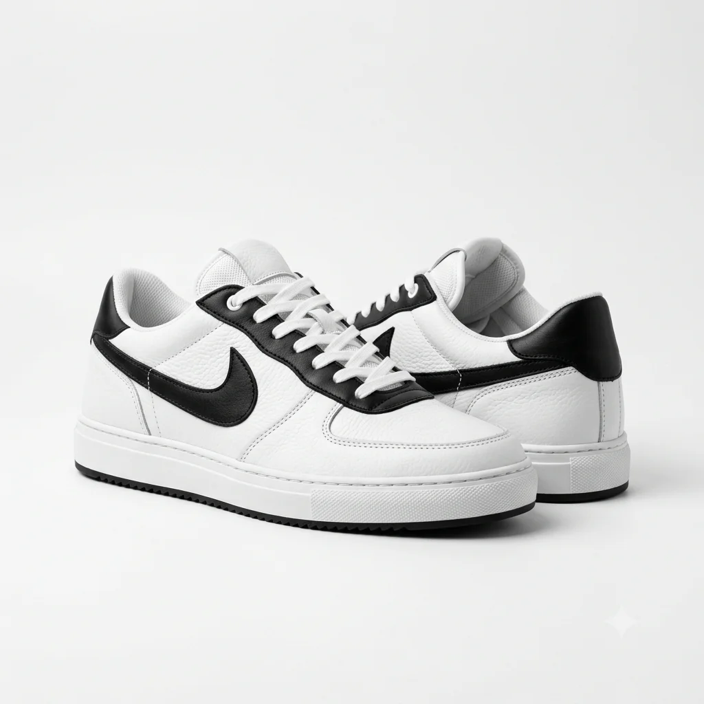 Monochrome Heritage Street Sneakers – White/Black